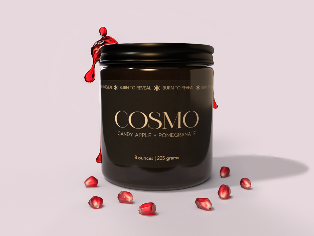 Cosmos | Manzana Caramelo + Granada Vela de Soja de 8 oz