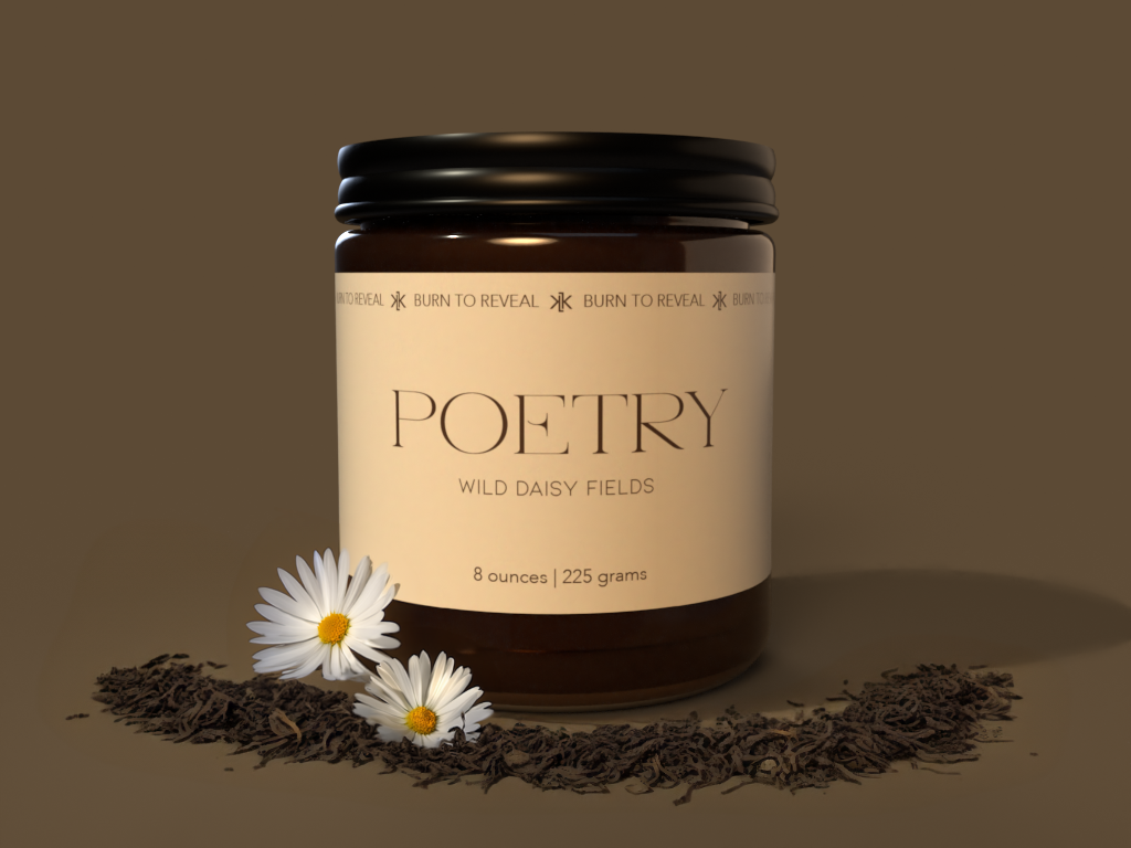 Poesía | Vela de soja Wild Daisy Fields de 8 oz